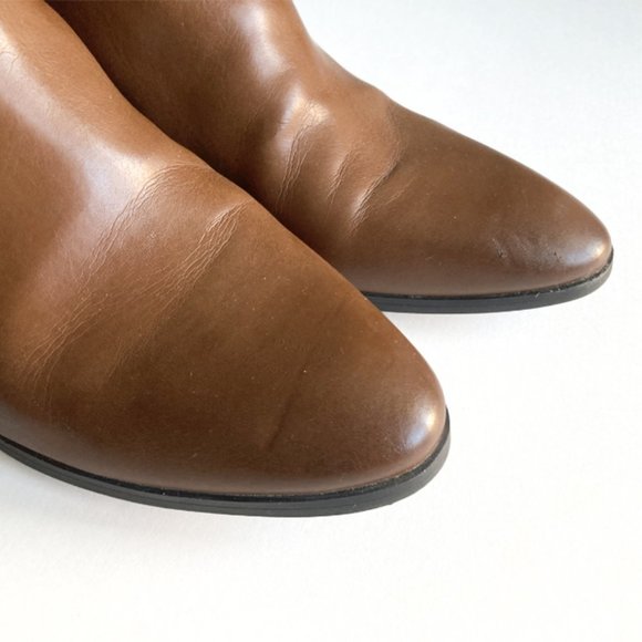 Studio Paolo Faux Leather Brown Zip Up Booties, sz 9.5M - Picture 9 of 11